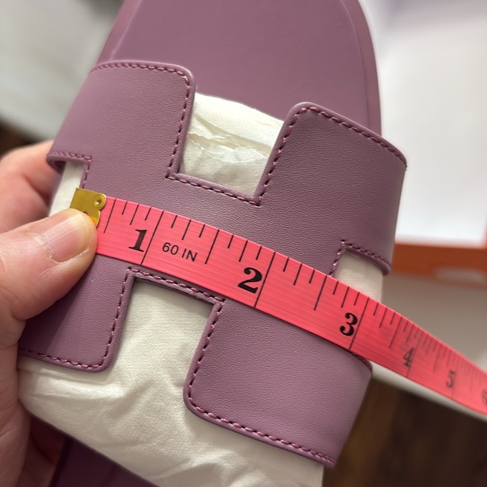 Brand new hermes oran sandals 39 purple violet Irish - Picture 5 of 10